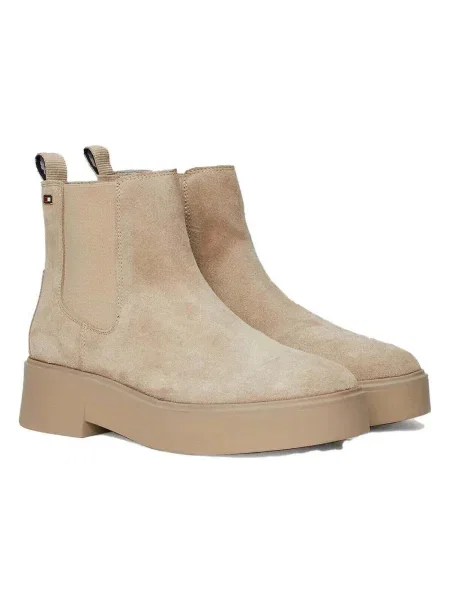 Semišové tenisky Tommy Hilfiger béžová