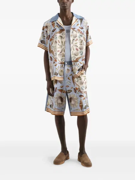 Cămașă Dolce & Gabbana cu imagine albastru