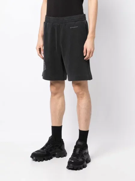Pantaloni scurți Givenchy cu imagine negru