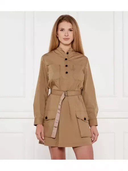 MAX&Co. rochie din verde mini drept maro