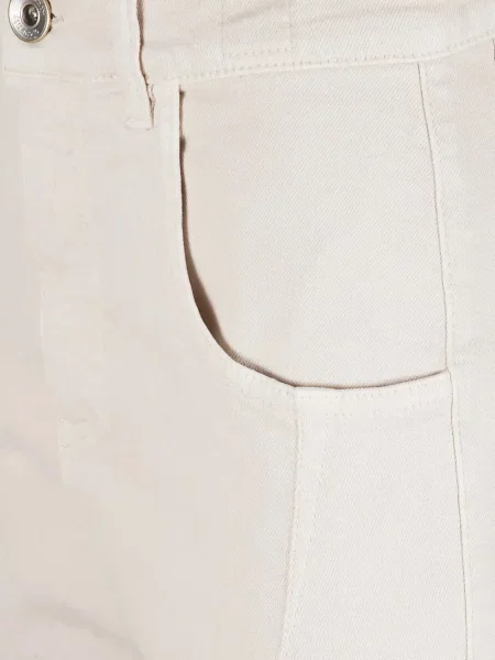 Pantaloni Eleventy alb