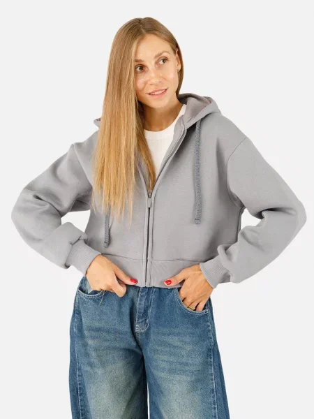 Кофта спортивна YUKI темно-сірий сірий