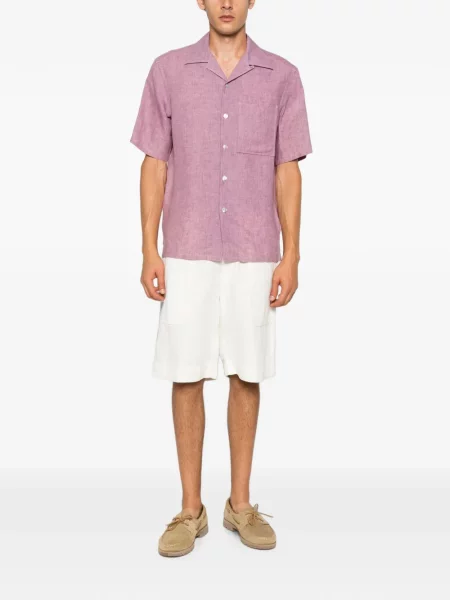 Gulerat scurt cămașă Zegna violet