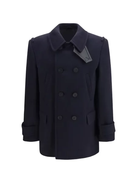 Palton Burberry de lână albastru