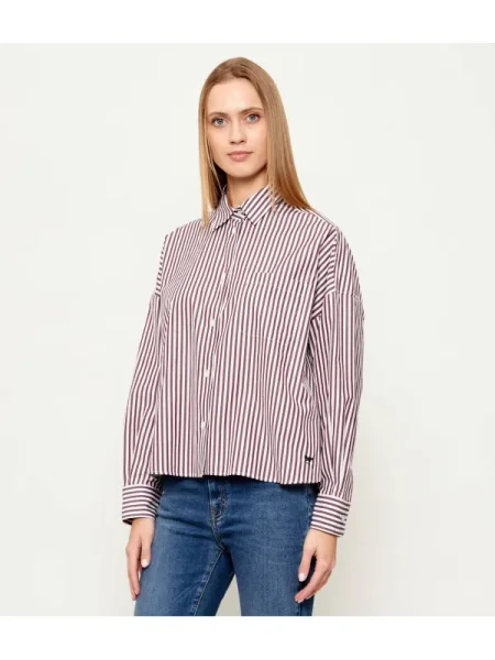 Weekend MaxMara Cămașă WKDAUREO | Oversize fit bordo