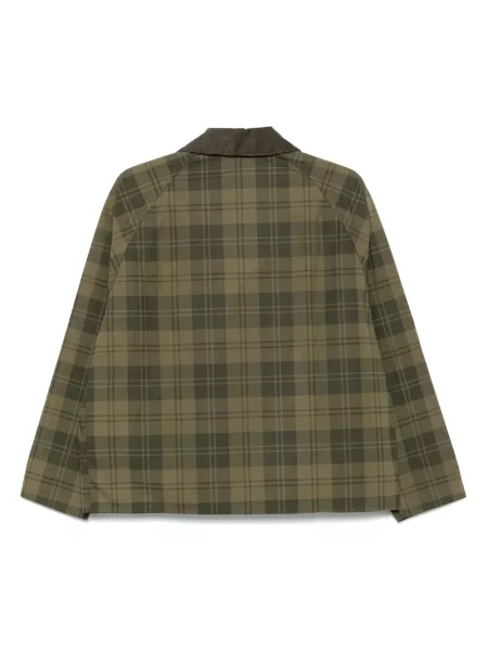 Geacă Barbour în carouri verde