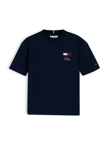 Tommy Hilfiger majica za djecu od pamuka s elastanom plava