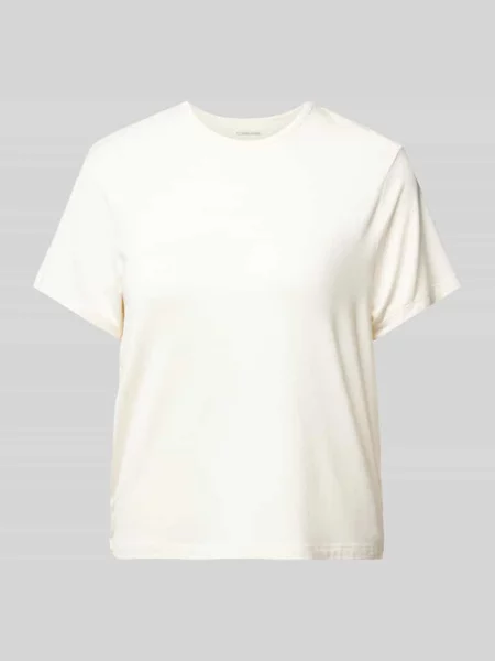 T-shirt z okrągłym dekoltem model ULTRA SOFT’ Calvin Klein Underwear beżowa