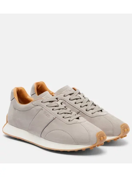Sneakerși Tod's din piele de căprioară gri