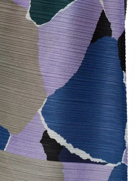 Миди пола Pleats Please Issey Miyake с принт с абстрактен десен виолетово