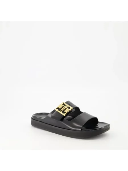 Klapki Givenchy skórzane czarne
