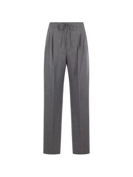 Pantaloni Max Mara cu cordon gri