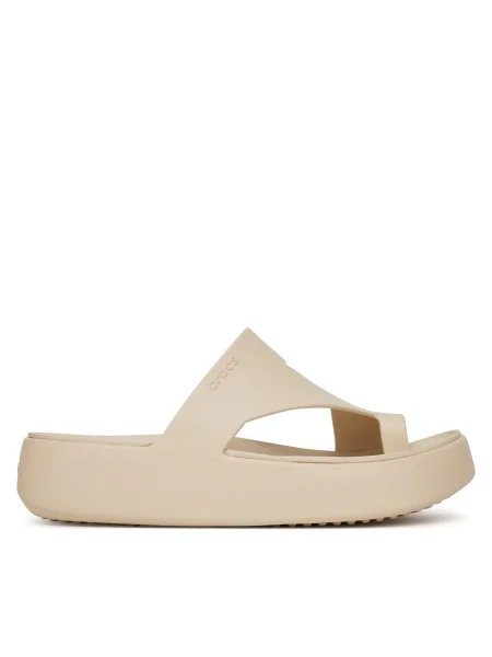 Papuci Crocs bej