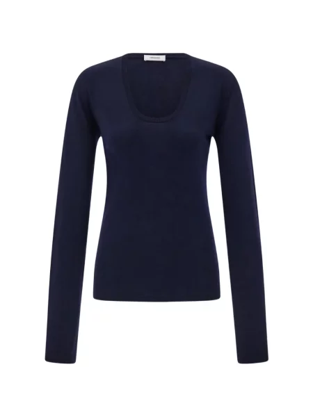 Ușor top Ferragamo de lână albastru