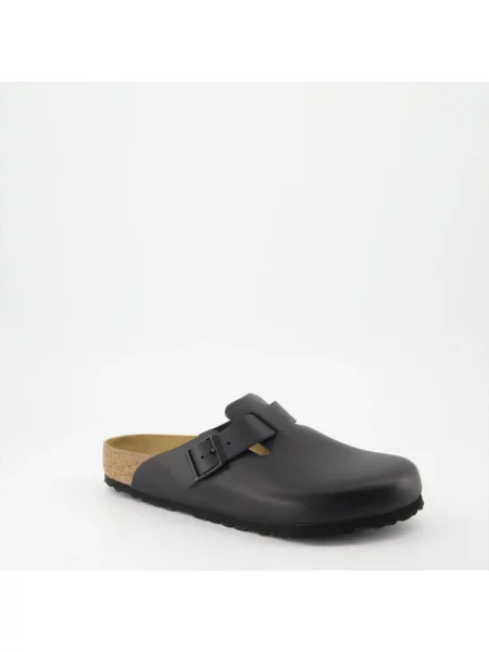Klapki BIRKENSTOCK Boston NL Regular black czarne
