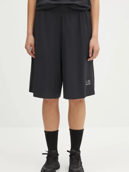 Talia spodenki sportowe Mm6 Maison Margiela z wysoką talią czarne