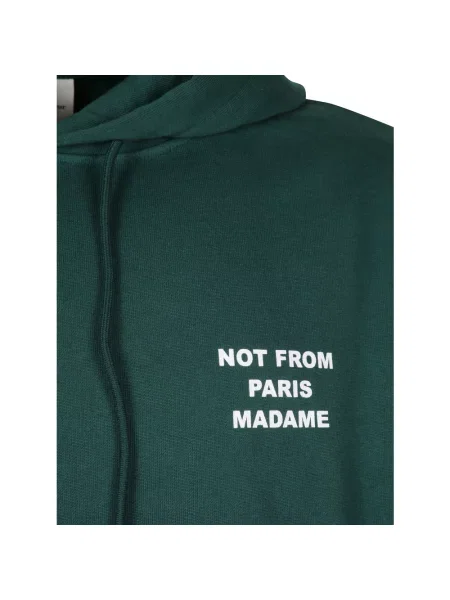 Bluza z kapturem Drole De Monsieur z kapturem zielona