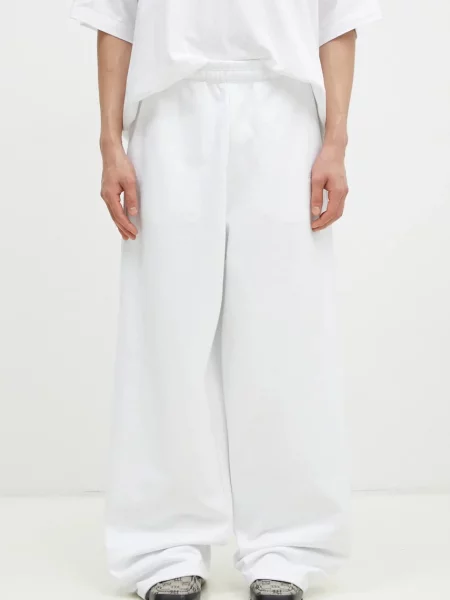 VETEMENTS pantaloni de trening Embroidered Logo uni alb