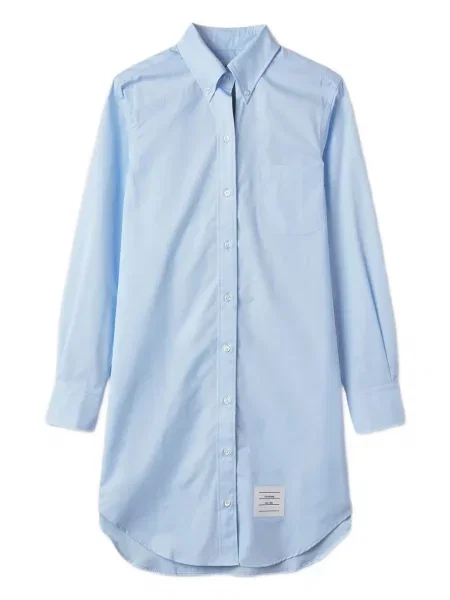 Rochie tip cămașă Thom Browne albastru