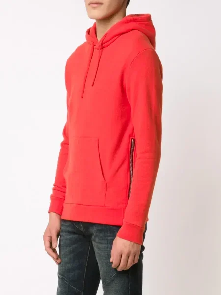 Hanorac cu glugă Balmain clasic roșu