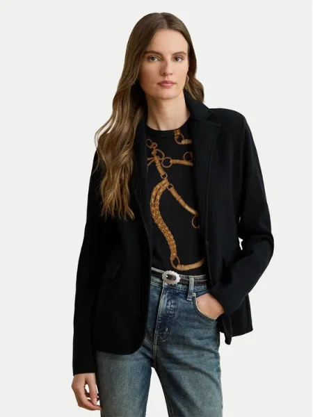 LAUREN RALPH LAUREN Sacou Straight Fit negru
