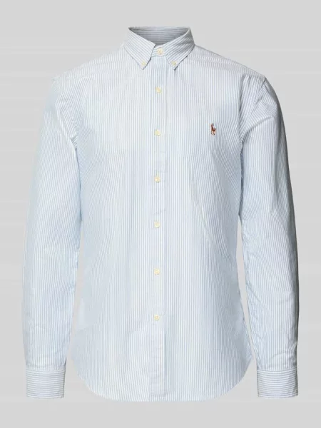 Koszula Polo Ralph Lauren z twillu niebieska