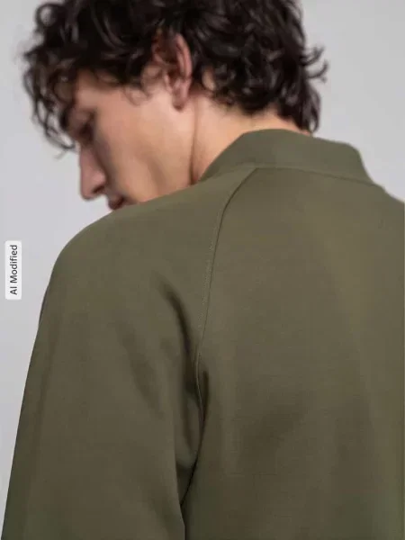 Bluza rozpinana o kroju regular fit z mieszanki bawełny Tommy Hilfiger oliwkowa