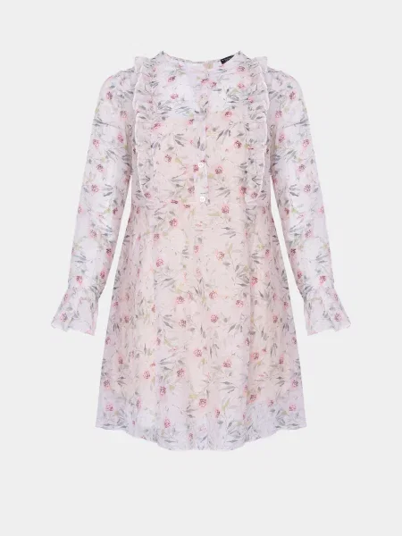 Сукня міні Braska віскоза/поліестер бежевий