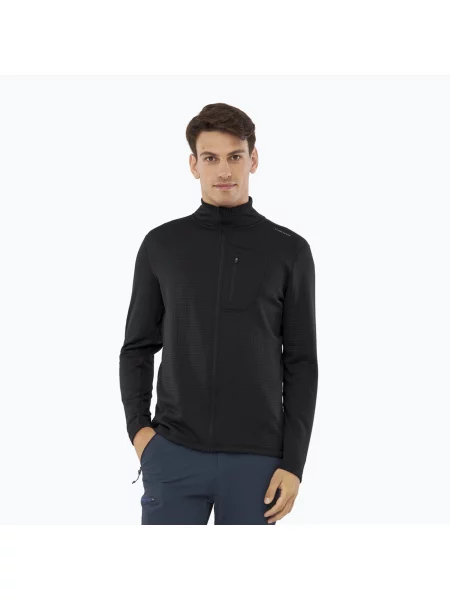 Мъжки суитшърт за трекинг Viking Admont Full Zip black черно