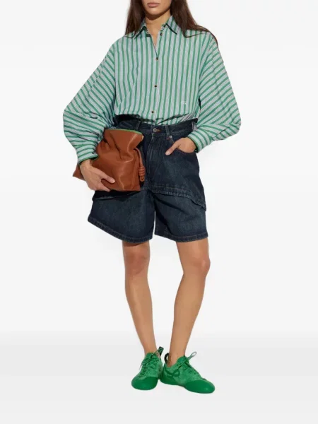 Pantaloni scurți din denim Loewe albastru