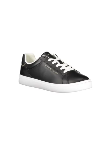 Trampki Tommy Hilfiger skórzane sznurowane czarne