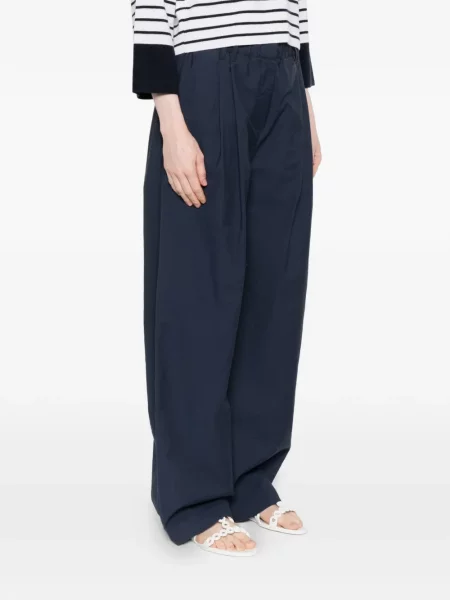 Pantaloni Brunello Cucinelli plisate albastru