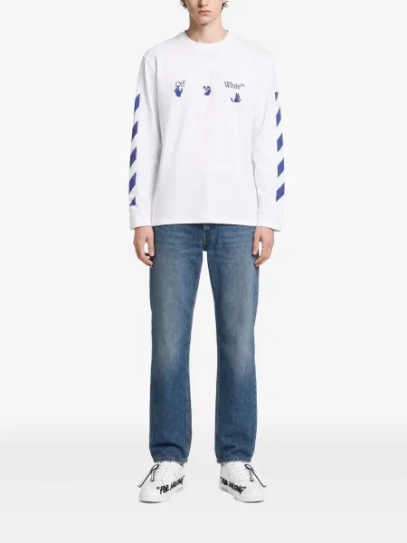 Pulover Off-white alb