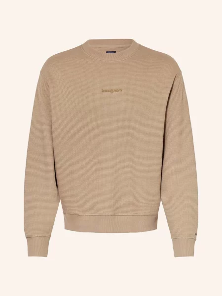 Tommy Jeans Mikina světle hnědá