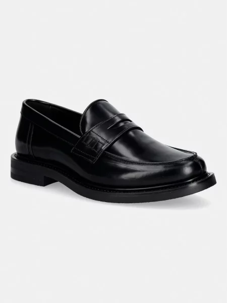 Filling Pieces mokasyny skórzane Loafer Polido Minimum czarne