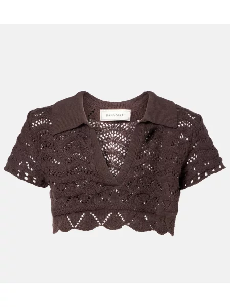 Cropp top Bananhot tricotate maro