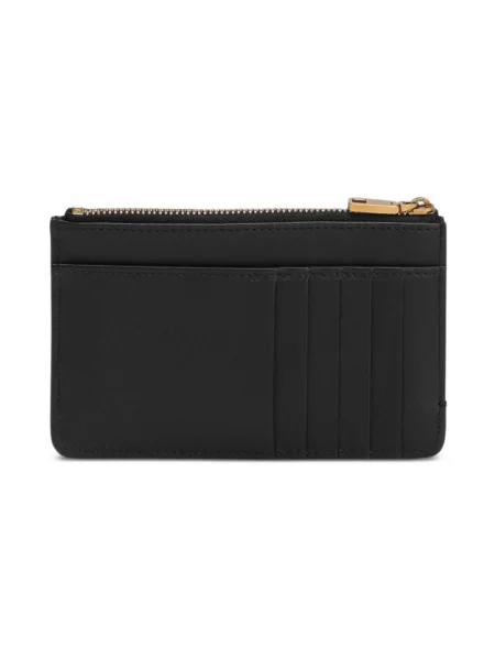 Portfel Dolce And Gabbana z logo skórzany czarny