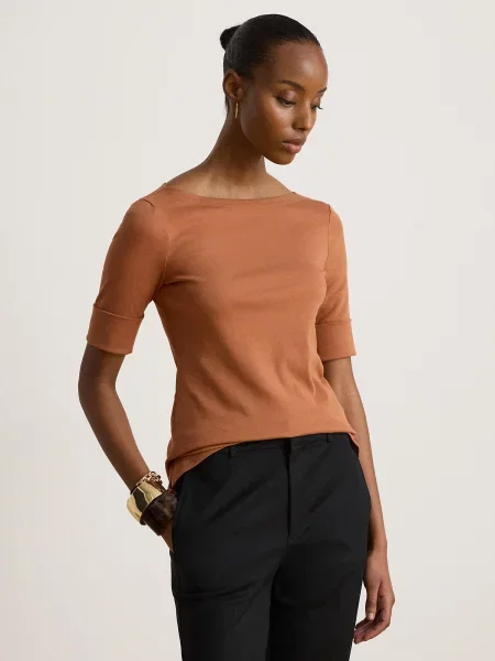 Lauren Ralph Lauren Tričko JUDY hrdzavo červená