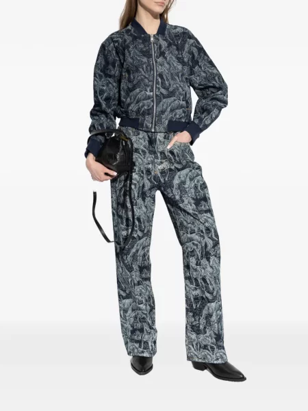 Blugi Allsaints cu imagine albastru