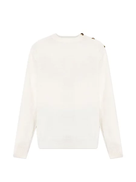 Lung pulover Balmain alb