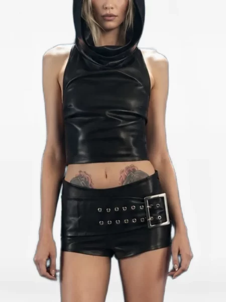 Top Heira Leatherwear crna