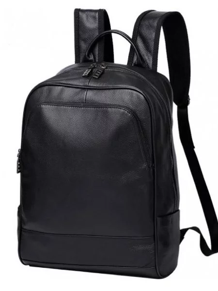 Кожаный рюкзак Royalbag черный