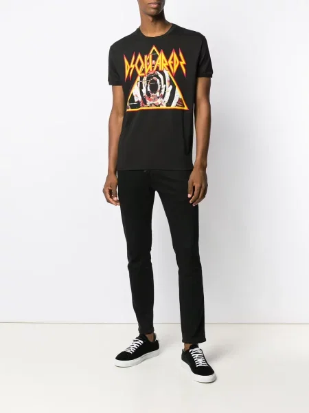 Tricou Dsquared2 cu autograf negru