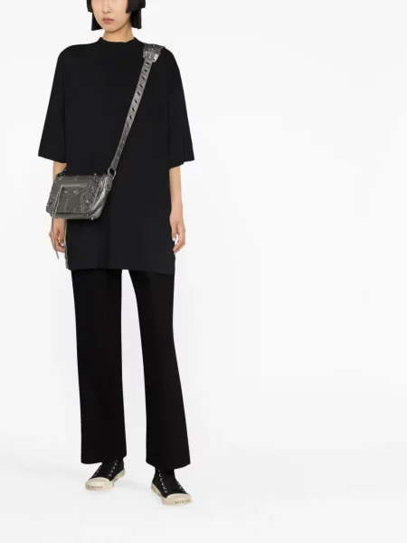 Tiesūs džinsai Balenciaga apkarpytas juoda
