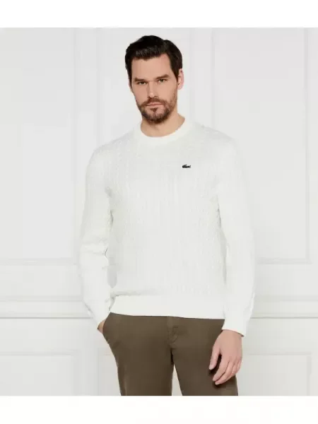 Lacoste Pulover alb