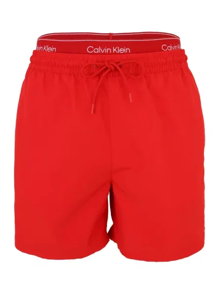 Calvin Klein Swimwear Plavecké šortky ESSENTIALS' červená