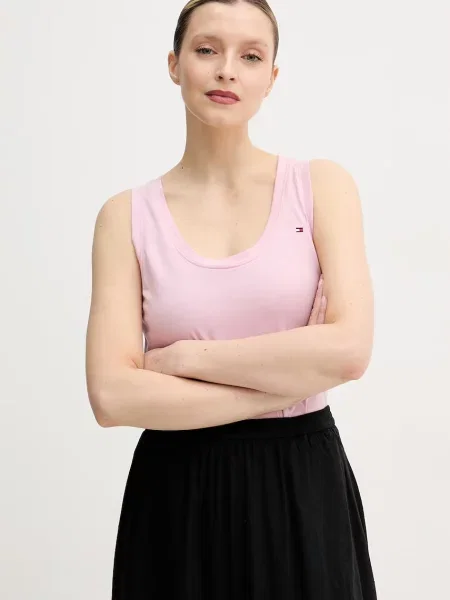 Top Tommy Hilfiger růžový