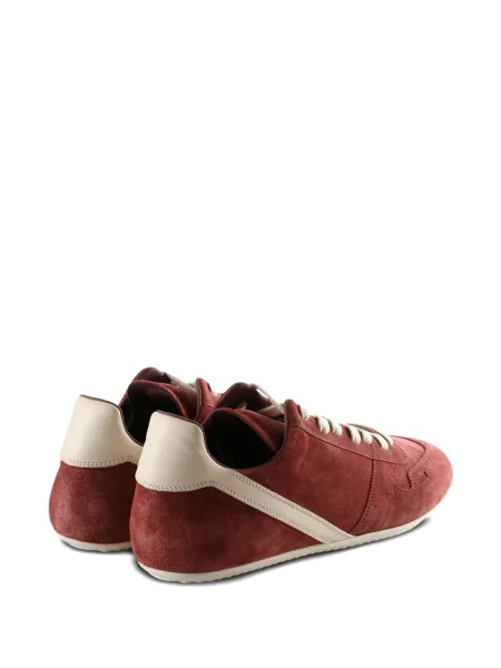Sneakerși Rick Owens din piele de căprioară roz