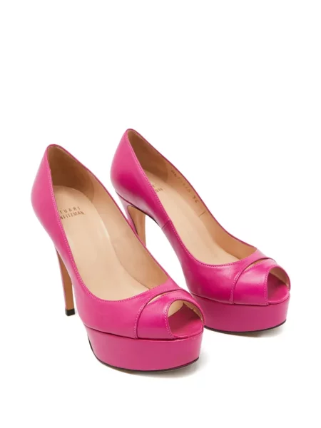 Pantofi cu toc Stuart Weitzman din piele roz