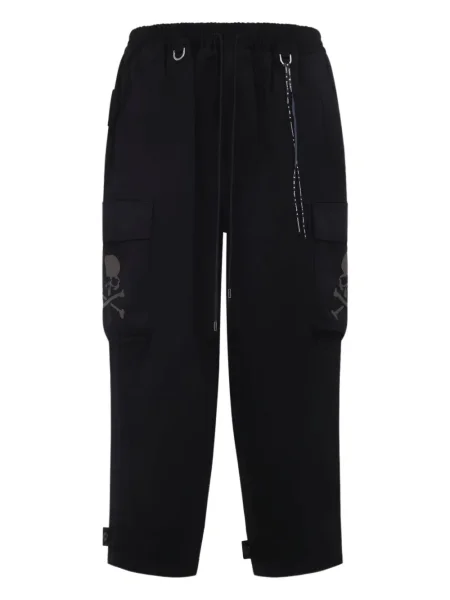 Pantaloni cargo Mastermind Japan cu imagine negru